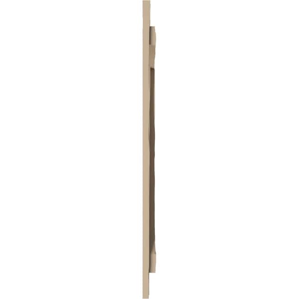 Ekena Millwork Rustic Four Board Joined Board-n-Batten Riverwood Faux Wood Shutters w/Z-Board, 22W x 80H, PR - SHUBJZ22X80RWPR