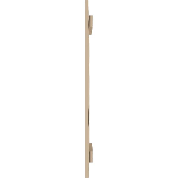 Ekena Millwork Rustic Two Board Spaced Board-n-Batten Pecky Cypress Faux Wood Shutters, 11 1/2"W x 52"H - SHUBSS11X52PCPR