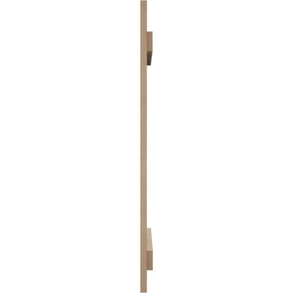 Ekena Millwork Rough Cedar 2 Board Joined Board-n-Batten w/Elliptical Top Faux Wood Shutters, 11W x 24H, PR - SHUBJL11X24RCPR