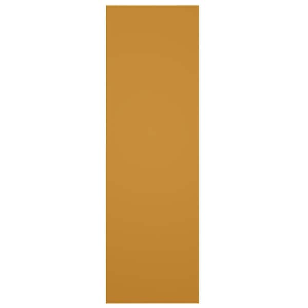 Ekena Millwork True Fit PVC Single Panel Herringbone Modern Style Fixed Mount Shutters, Turmeric, 15W x 37H, PR - TFP001HB15X037TU