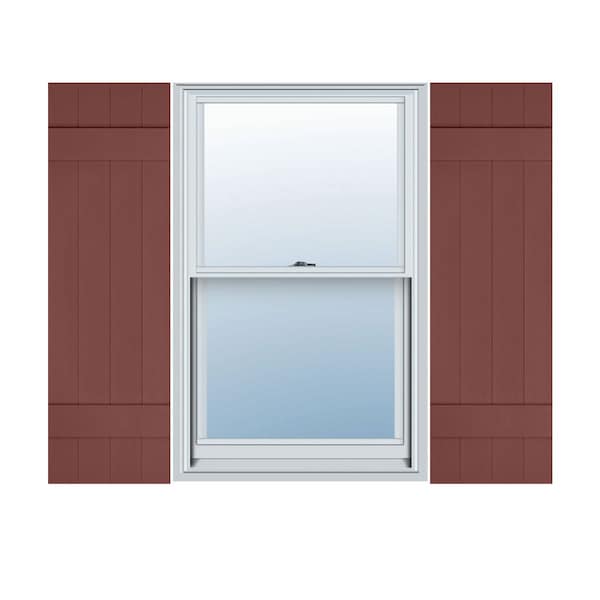 Ekena Millwork Mid-America Vinyl, TailorMade Four Board Joined (2 Batten), Board-n-Batten Shutters, J41450027, PR - J41450027
