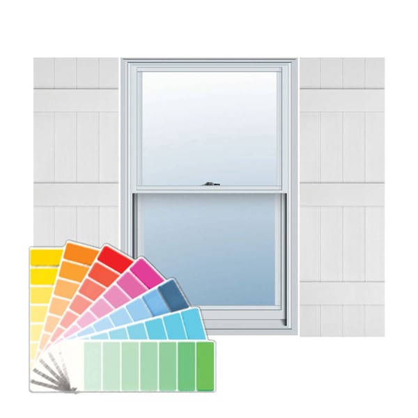 Ekena Millwork Mid-America Vinyl, TailorMade Four Board Joined (3 Batten), Board-n-Batten Shutters, J41469030, PR - J41469030