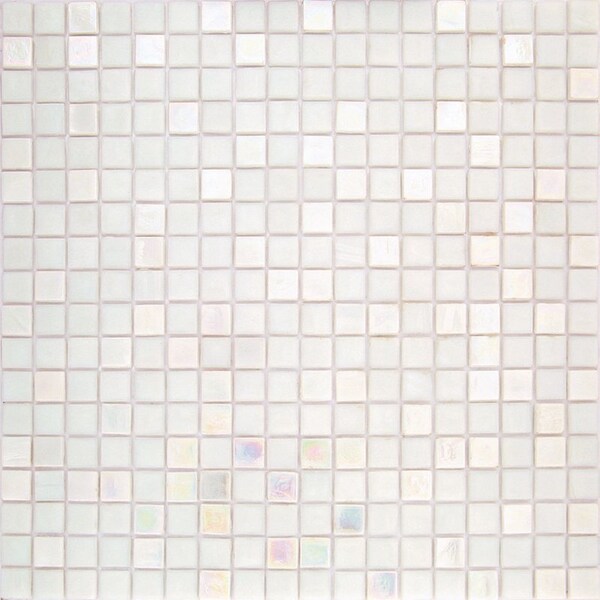 Apollo Tile Mingles 11.6inx11.6in Glossy Pearl White Glass Mosaic Wall and Floor Tile 18.69 sqft/case, 20PK - MIX1588WH119A