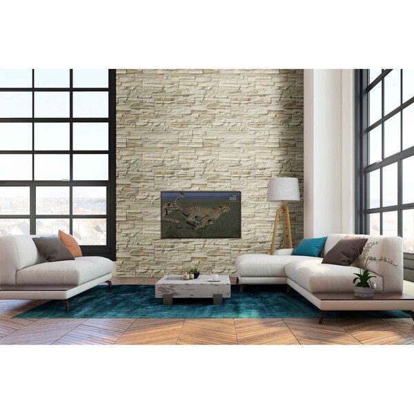 Msi Peninsula Cream Stacked Stone SAMPLE Natural Manufactured Stone Wall Cement Tile - ZOR-PNL-0006-SAM