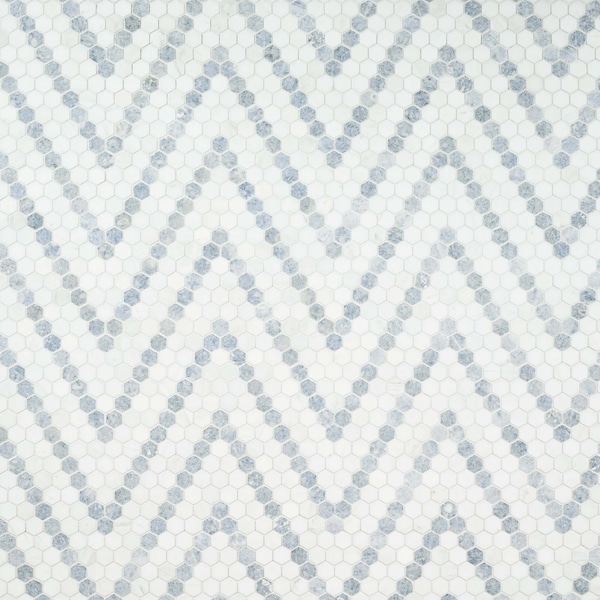 Msi Azula Sazi 10.94 x 13.74 Polished Marble Mosaic Floor And Wall Tile, 10PK - ZOR-MD-0570