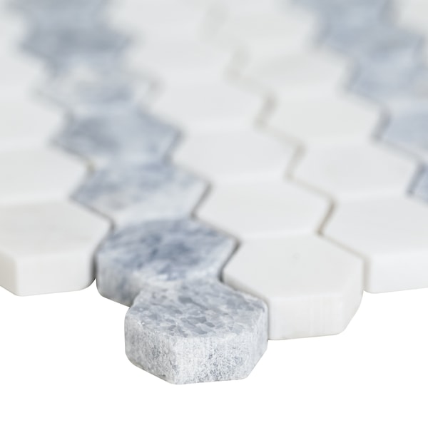 Msi Azula Sazi 10.94 x 13.74 Polished Marble Mosaic Floor And Wall Tile, 10PK - ZOR-MD-0570