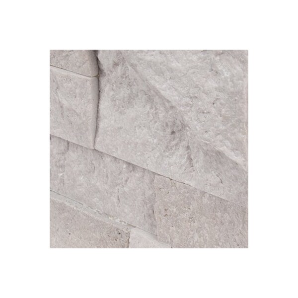 Msi Iceland Gray  Splitface Ledger Corner 6 in.  X 18 in.  Natural Travertine Wall Tile, 4PK - ZOR-PNL-0137