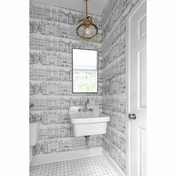 Daltile Daltile Octagon and Dot 2 x 2 Ceramic Mosaic Wall & Floor Tile in White/Grey, 10PK - 65012OCT44MS1P2