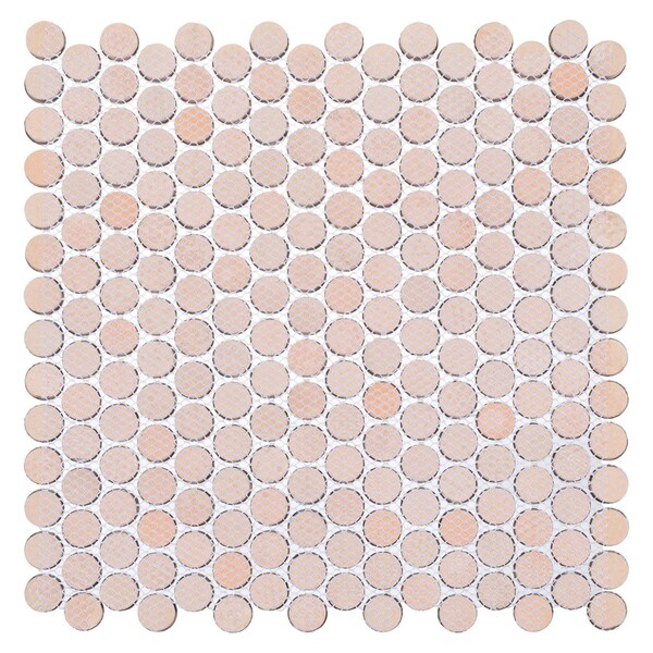 Andova Tiles ANDOVA TILES Orb 0.75" x 0.75" Metal Penny Round Mosaic Tile - ANDORB250