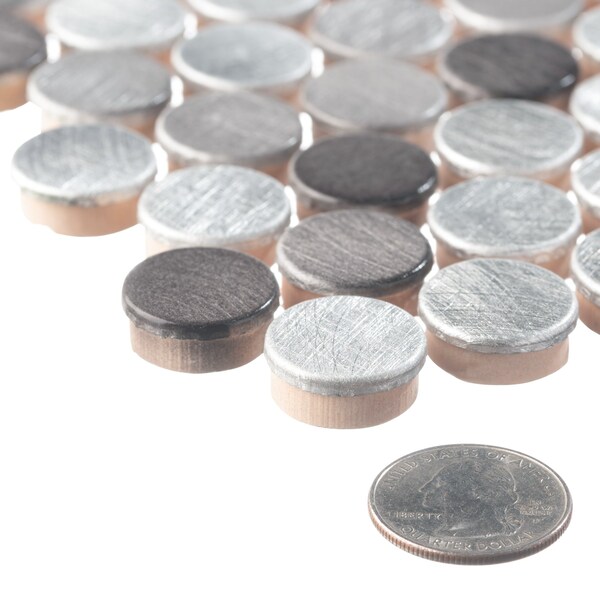 Andova Tiles ANDOVA TILES Orb 0.75" x 0.75" Metal Penny Round Mosaic Tile - ANDORB250