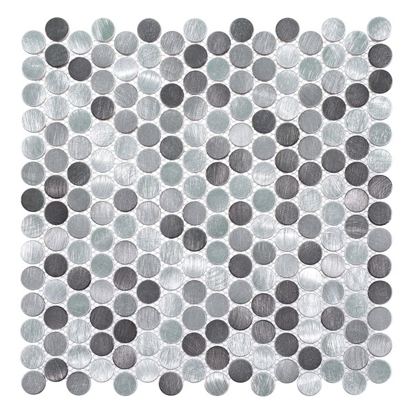 Andova Tiles ANDOVA TILES Orb 0.75" x 0.75" Metal Penny Round Mosaic Tile - ANDORB250