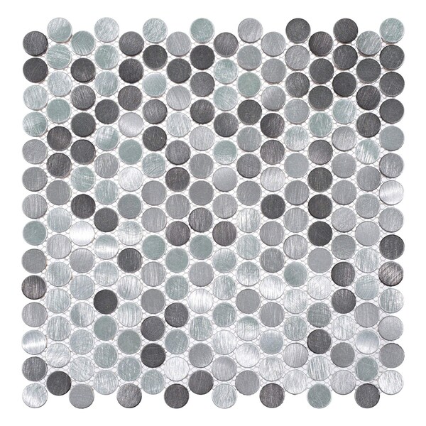 Andova Tiles ANDOVA TILES Orb 0.75" x 0.75" Metal Penny Round Mosaic Tile - ANDORB250