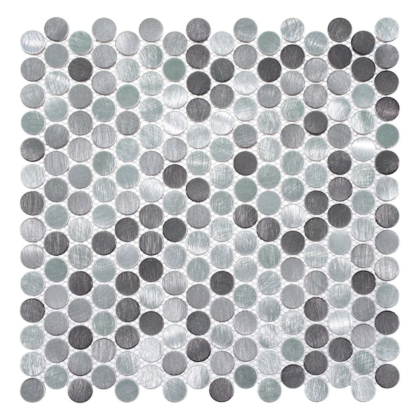 Andova Tiles ANDOVA TILES Orb 0.75" x 0.75" Metal Penny Round Mosaic Tile - ANDORB250