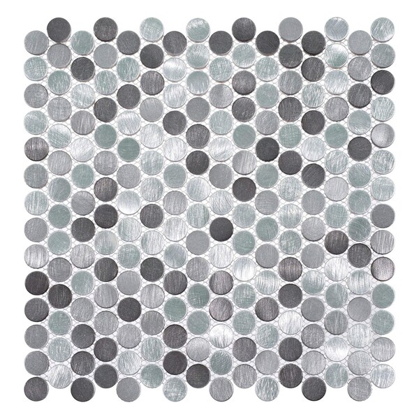 Andova Tiles ANDOVA TILES Orb 0.75" x 0.75" Metal Penny Round Mosaic Tile - ANDORB250