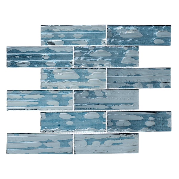 Andova Tiles SAMPLE Pacifico 2 x 6 Glass Brick Joint Mosaic Wall Tile - SAM-ANDPAC506