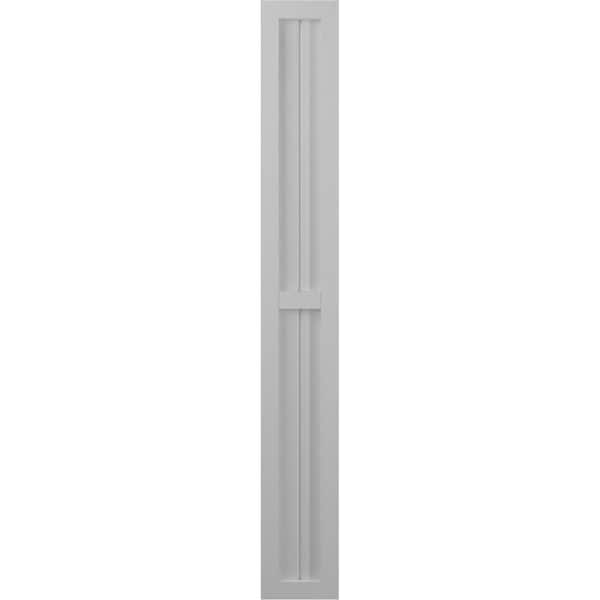Ekena Millwork Americraft 2-Board Exterior Wood 2 Equal Panel Framed Board-n-Batten Shutters, ARW101BF207X72PRH - ARW101BF207X72PRH