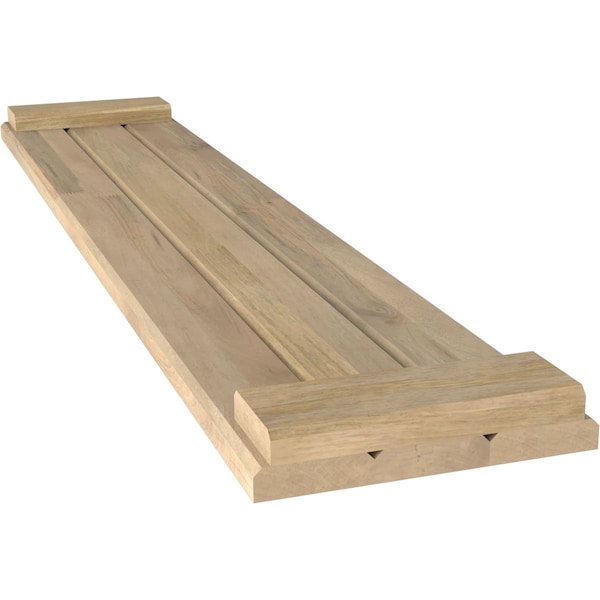 Ekena Millwork Americraft 3-Board Exterior Wood Joined Board-n-Batten Shutters w/ End Batten, ARW103BB311X47UNH, PR - ARW103BB311X47UNH