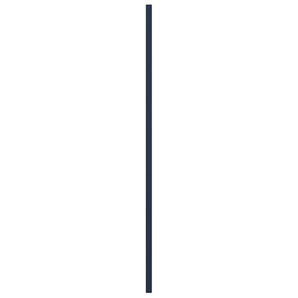 Ekena Millwork True Fit PVC Two Equal Flat Panel Shutters, Starless Night Blue, 18W x 46H, PR - TFP101FPF18X046OB