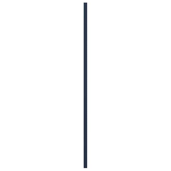 Ekena Millwork True Fit PVC San Carlos Mission Style Fixed Mount Shutters, Starless Night Blue, 12W x 33H, PR - TFP001SC12X033OB