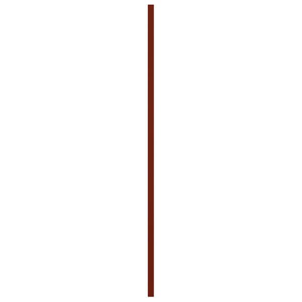 Ekena Millwork True Fit PVC Cedar Park Fixed Mount Shutters, Pepper Red, 18W x 79H, PR - TFP001CP18X079MR