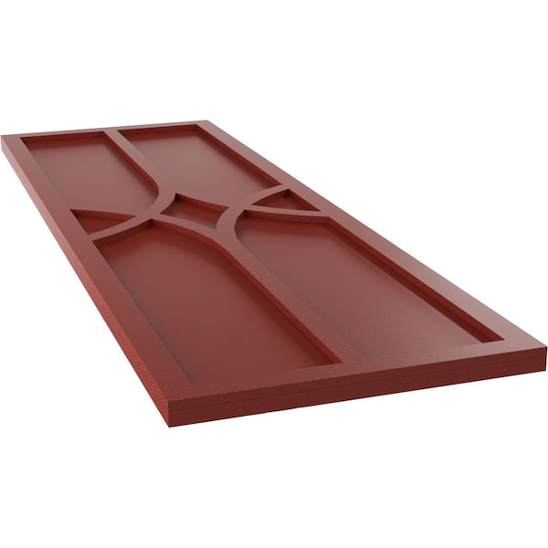 Ekena Millwork True Fit PVC Cedar Park Fixed Mount Shutters, Pepper Red, 18W x 79H, PR - TFP001CP18X079MR