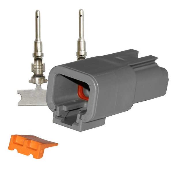 Pacer DTP Deutsch Kit de Reparación de Receptáculo - 14-12 AWG 2 Posiciones - TDTP04F-2RP