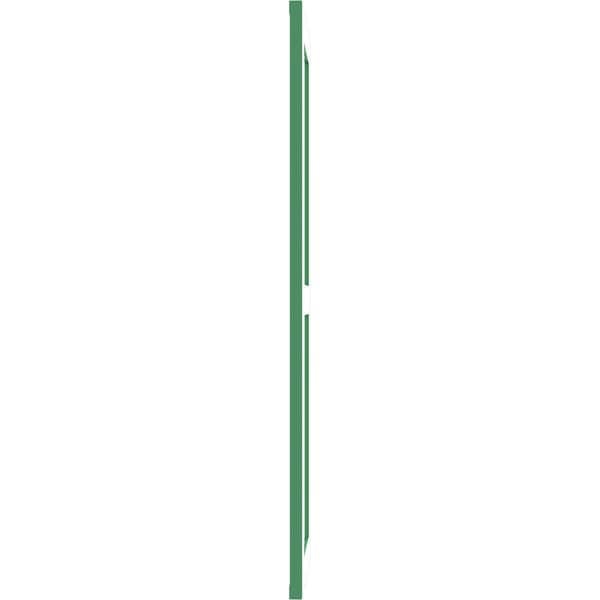 Ekena Millwork True Fit PVC Two Equal Flat Panel Shutters, Lilly Pads, 12W x 57H, PR - TFP101FPF12X057LP