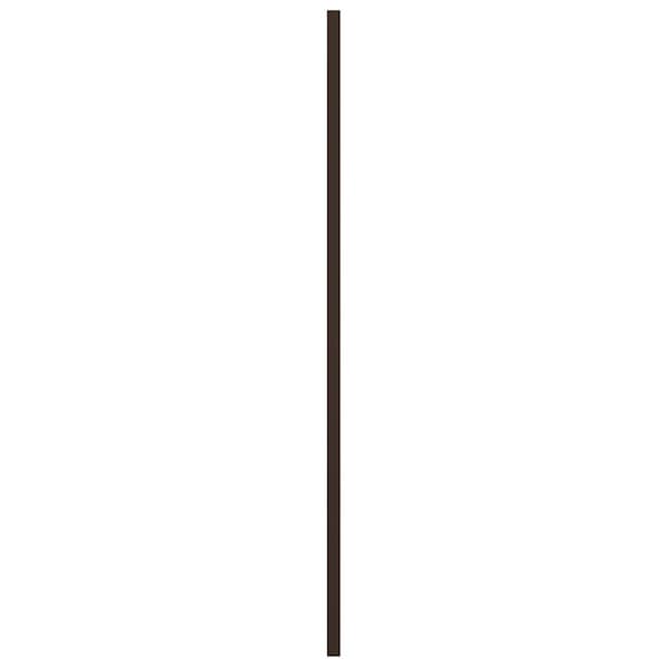 Ekena Millwork True Fit PVC Center Circle Arts & Crafts Fixed Mount Shutters, Raisin Brown, 12W x 36H, PR - TFP001AC12X036TB