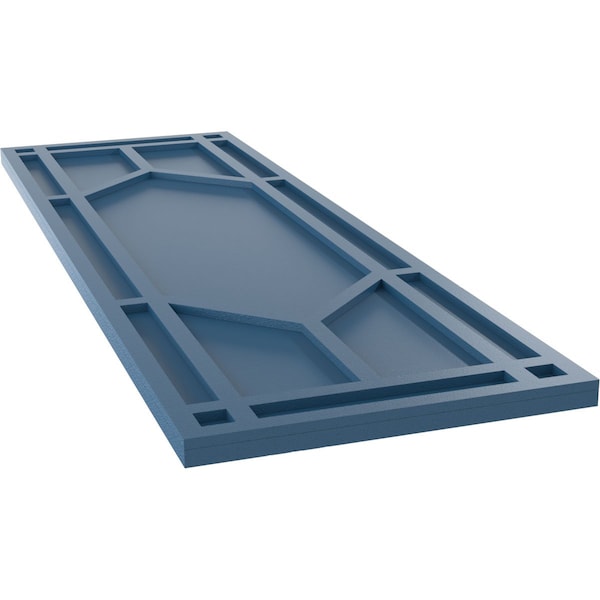 Ekena Millwork True Fit PVC Shaker Fixed Mount Shutters, Sojourn Blue, 12W x 78H, PR - TFP001SK12X078HB