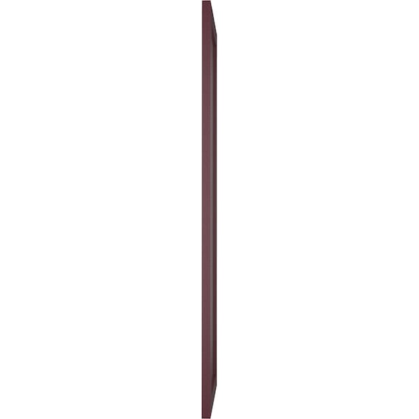 Ekena Millwork True Fit PVC Single Panel Herringbone Modern Style Fixed Mount Shutters, Wine Red, 15W x 47H, PR - TFP001HB15X047WR