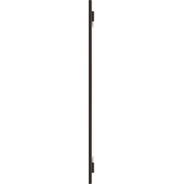 Ekena Millwork True Fit PVC Two Board Joined Board-n-Batten Shutters, Raisin Brown, 10 3/4W x 64H, PR - TFP101BBF11X064TB