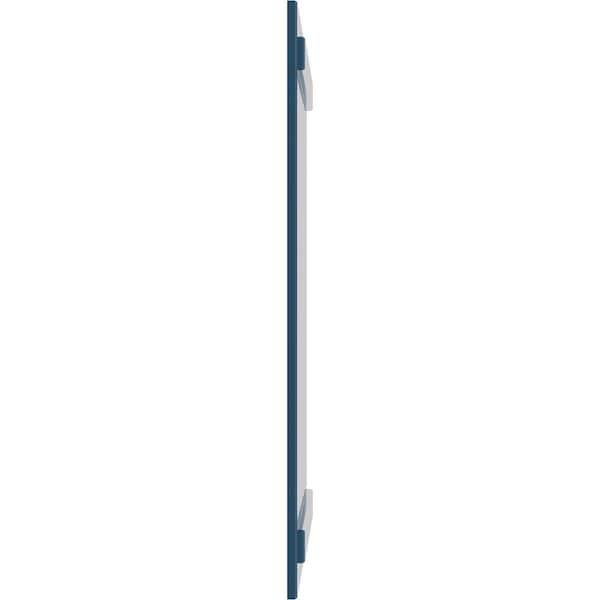 Ekena Millwork True Fit PVC Four Board Joined Board-n-Batten Shutters, Sojourn Blue, 21 1/2W x 41H, PR - TFP101BBF21X041HB