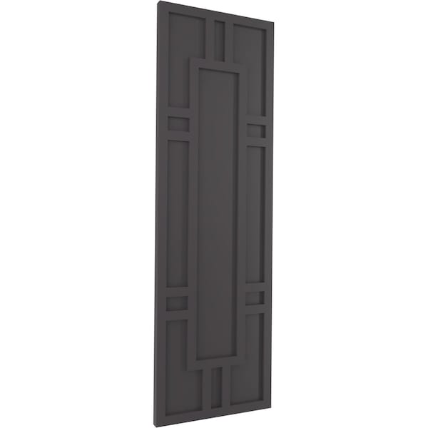Ekena Millwork True Fit PVC Hastings Fixed Mount Shutters, Shadow Mountain, 15W x 44H, PR - TFP001HS15X044SM