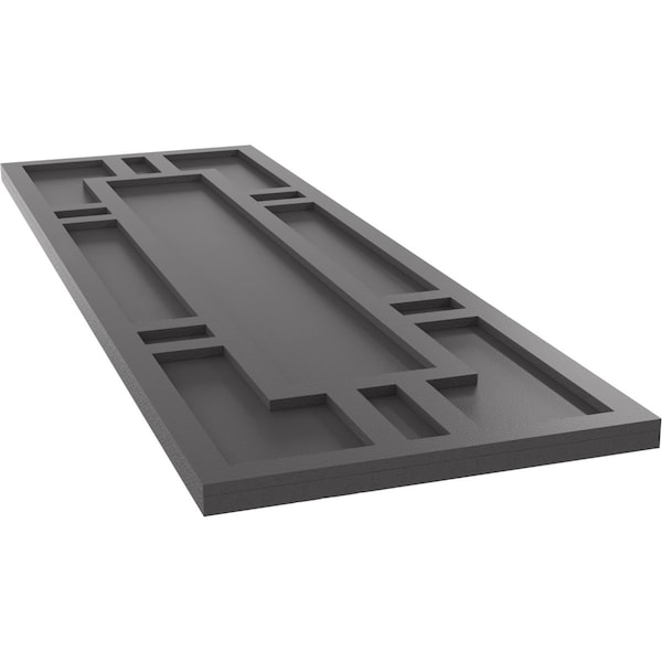 Ekena Millwork True Fit PVC Hastings Fixed Mount Shutters, Shadow Mountain, 15W x 44H, PR - TFP001HS15X044SM