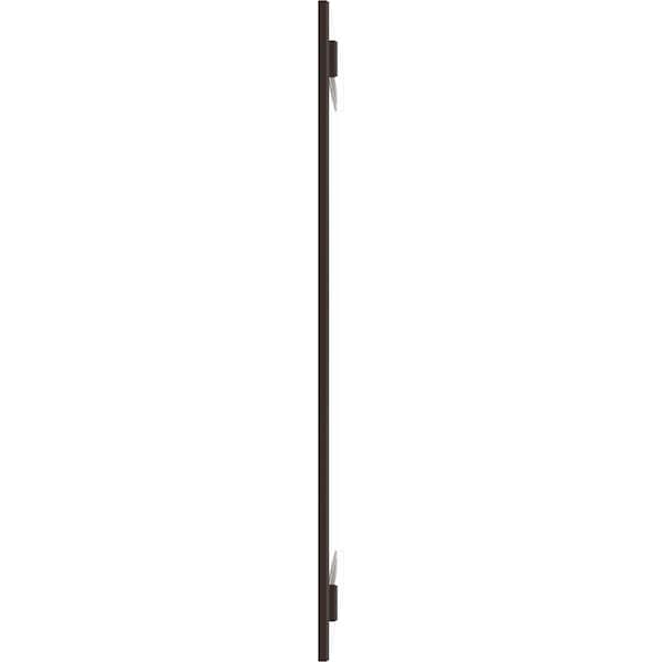 Ekena Millwork True Fit PVC Three Board Joined Board-n-Batten Shutters, Raisin Brown, 16 1/8W x 59H, PR - TFP101BBF16X059TB