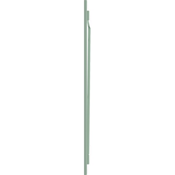 Ekena Millwork True Fit PVC, Three Board Joined Board-n-Batten Shutters w/Z-Bar, Seaglass , 16 1/8W x 55H, PR - TFP102BBF16X055SG