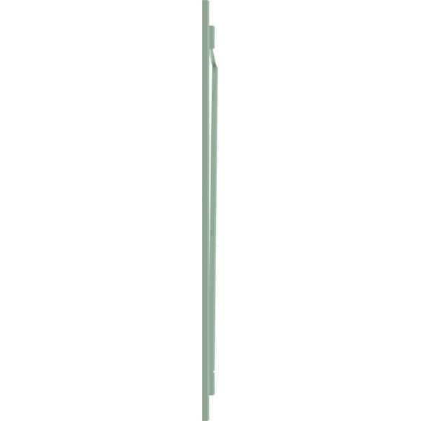 Ekena Millwork True Fit PVC, Three Board Joined Board-n-Batten Shutters w/Z-Bar, Seaglass , 16 1/8W x 55H, PR - TFP102BBF16X055SG