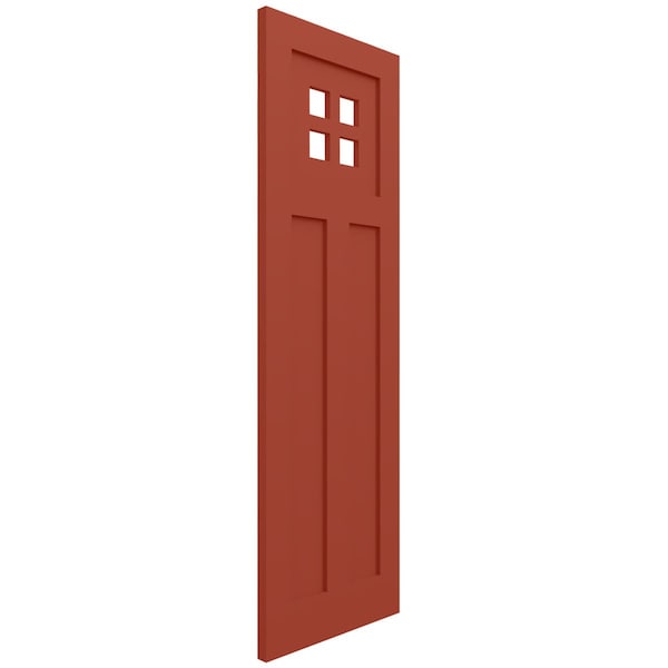 Ekena Millwork True Fit PVC San Antonio Mission Style Fixed Mount Shutters, Colorful Leaves, 18W x 78H, PR - TFP001ST18X078CL