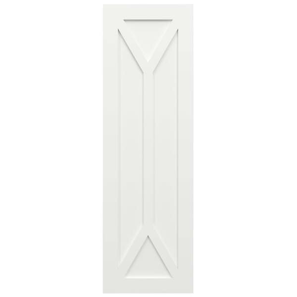 Ekena Millwork True Fit PVC San Carlos Mission Style Fixed Mount Shutters, Unfinished, 18W x 51H, PR - TFP001SC18X051UN