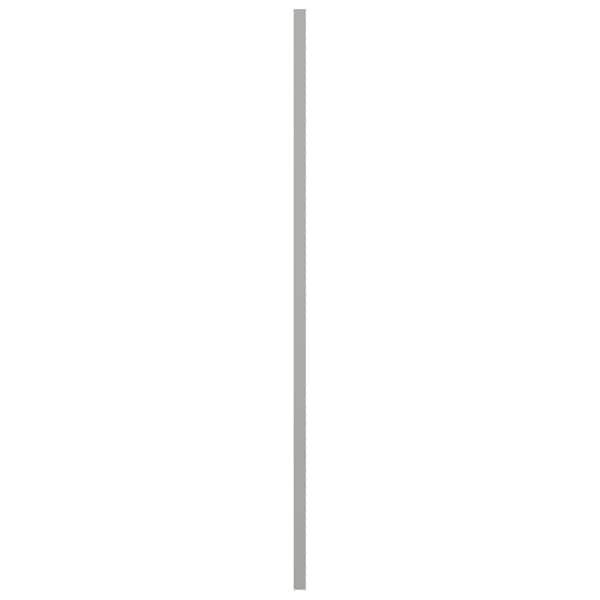 Ekena Millwork True Fit PVC Single Panel Herringbone Modern Style Fixed Mount Shutters, Hailstorm Gray, 12"W x 27"H - TFP001HB12X027ST
