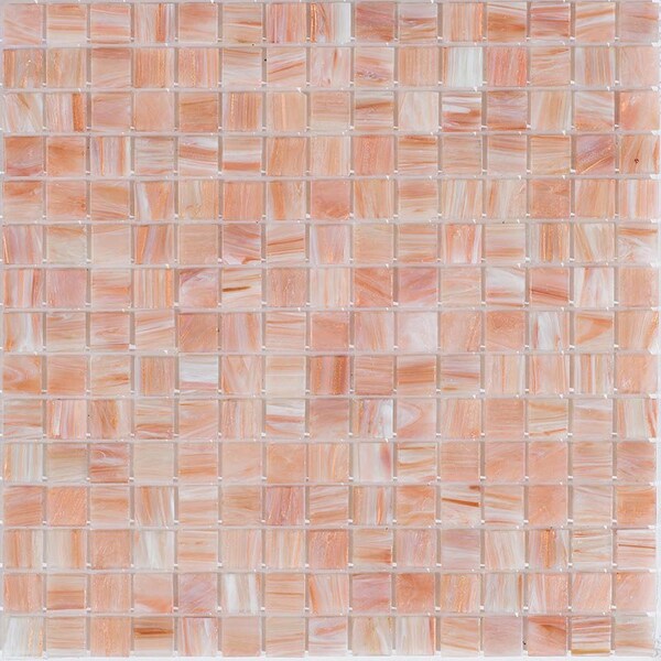 Apollo Tile Celestial 12 in. x 12 in. Glossy Linen Beige Glass Mosaic Wall and Floor Tile 20 sqft/case, 20PK - APLST88BG305A
