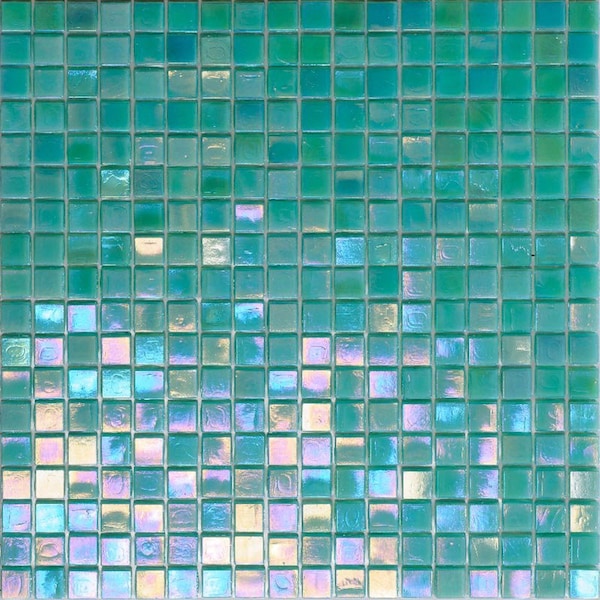 Apollo Tile Skosh 11.6inx11.6in Glossy Lincoln Green Glass Mosaic Wall and Floor Tile 18.69 sqft/case, 20PK - APLNB88GN428A