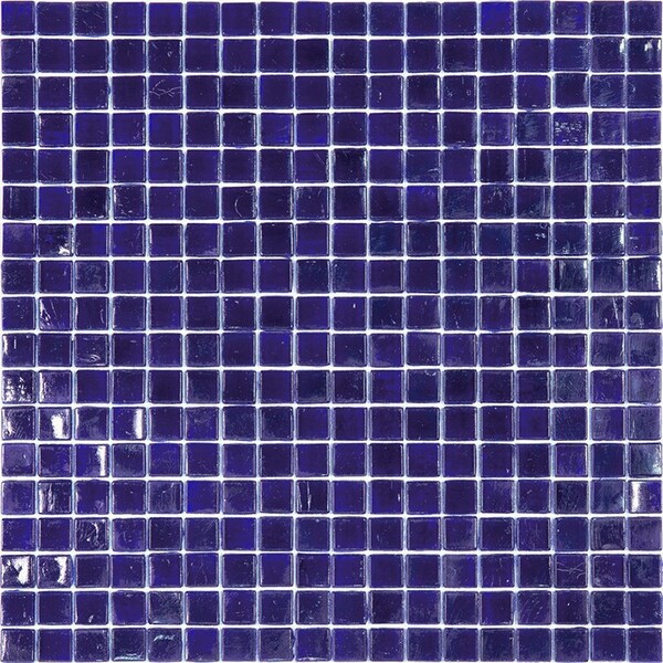 Apollo Tile Skosh 11.6 in. x 11.6 in. Glossy Indigo Blue Glass Mosaic Wall and Floor Tile 18.69 sqft/case, 20PK - APLNB88BL564A