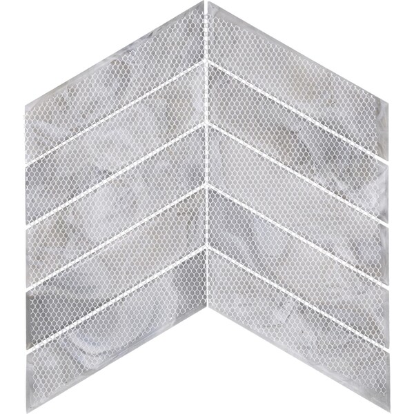 Daltile Starcastle 1'' x 6'' Chevron Glass Wall Mosaic, 13PK - SC74CHEVRONMSST