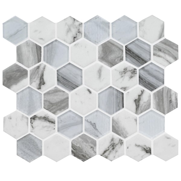 Msi Esperanza Hexagon 11.73 In. X 11.89 In. Glass Mosaic Wall Tile, 15PK - ZOR-MD-0525