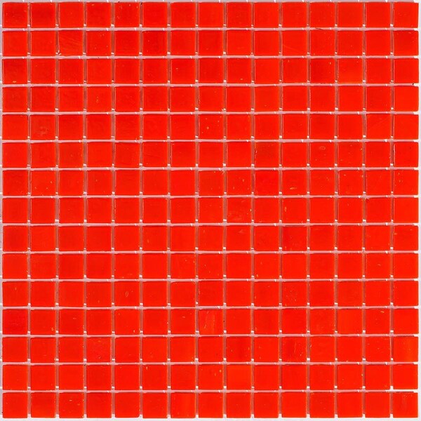 Apollo Tile Dune 12 in. x 12 in. Glossy Candy Apple Red Glass Mosaic Wall and Floor Tile 20 sq. ft./case, 20PK - APLSA88RD202A