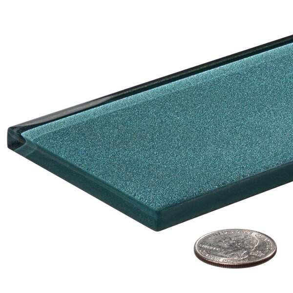 Andova Tiles ANDOVA TILES Kweit 3" x 14" Glass Metal Look Subway Tile, PK30 - ANDKWI438