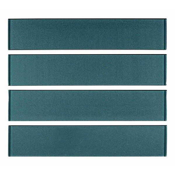 Andova Tiles ANDOVA TILES Kweit 3" x 14" Glass Metal Look Subway Tile, PK30 - ANDKWI438