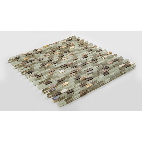Andova Tiles ANDOVA TILES Tino 0.38" x 0.75" Natural Stone Mosaic Wall & Floor Tile - ANDTIN114