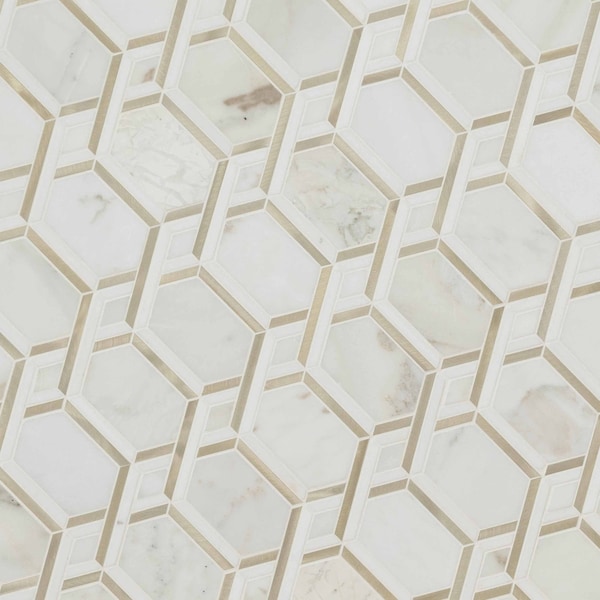 Msi Luxor Royal Link Gold 11.61 In X 12.20 In. Glass Mosaic Tile, 10PK - ZOR-MD-0420